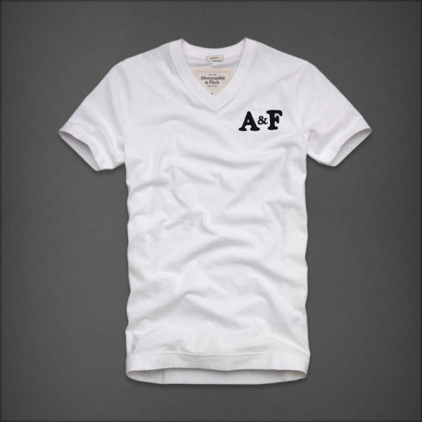 Abercrombie Fitch Hombres cuello en V Corto Remera AF5577